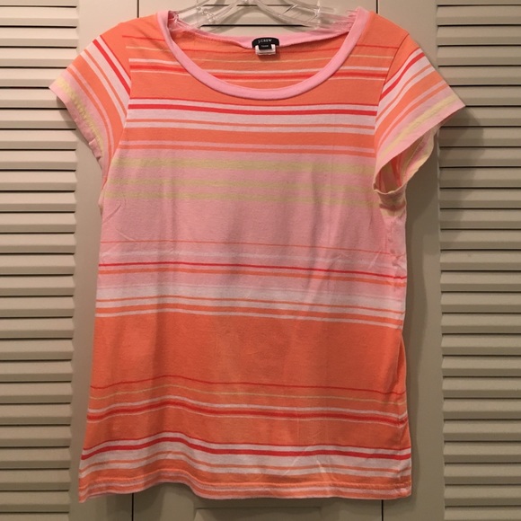 Pretty sherbet striped tissue tee from J.Crew