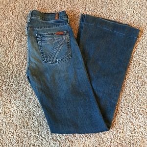 7FAM Dojo Jeans w/Distressed Back Pockets