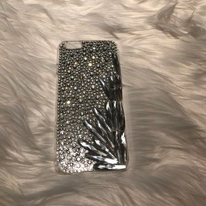 Silver Rhinestone Plastic iPhone 6/6s case