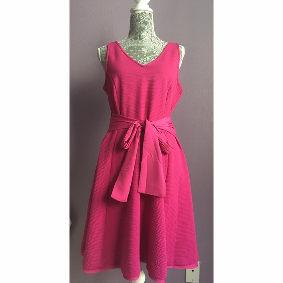 Lauren Conrad HotPink Dress Size L