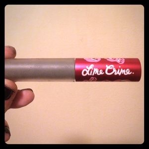 Never used gray lime crime lip gloss