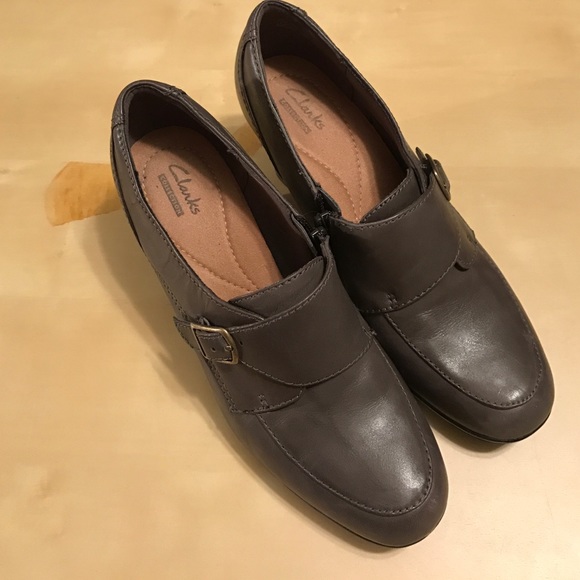 Gently worn grey shoes