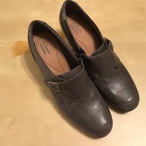 Gently worn grey shoes