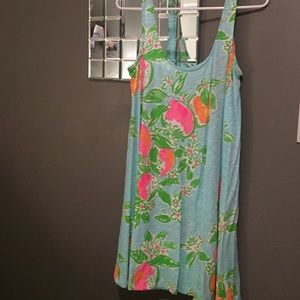 Carmel Tank Dress Cool Blue Pink Lemonade