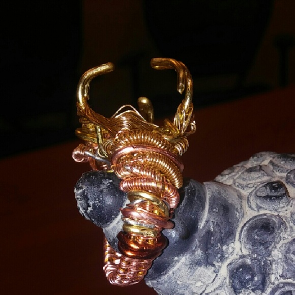 13 ct Diamond Coil Wire Ring . Awaiting Stone