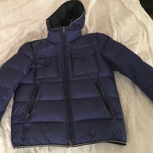 Blue Short Moncler Jacket