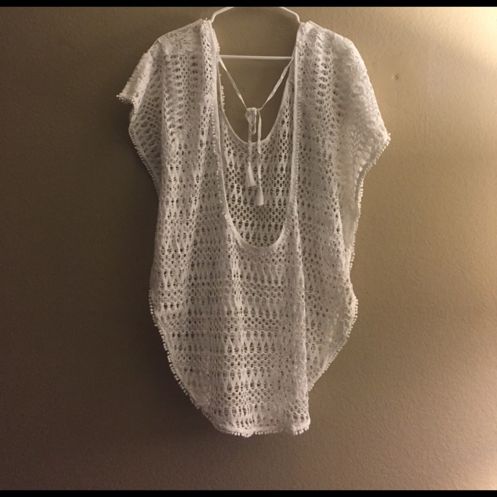 🆕 Victoria's Secret Flounce Coverup in white lace - Picture 4 of 4