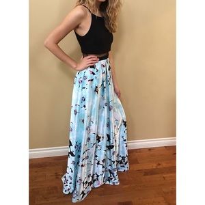Illusion Two-Piece Halter Dress