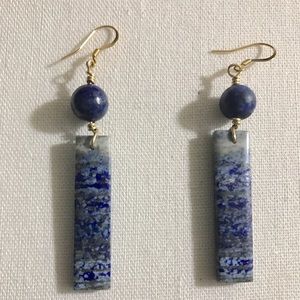 Bourgeois Bohemians Lapis Earrings