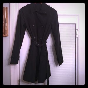 Black lightweight nylon jacket