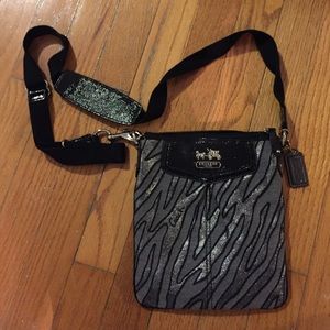 Coach zebra crossbody bag
