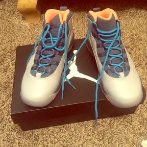 Air Jordan 10 retro with box. Worn once