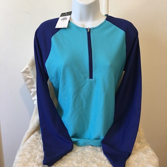 NWT Ralph Lauren zip up pullover