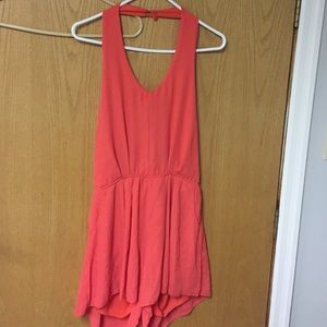 Orange romper/jumpsuit from body central size xl