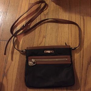 Michael Kors nylon brown crossbody bag