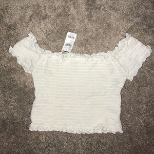 Off the shoulder crop top