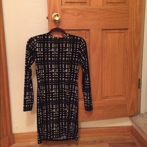 Michael Kors Black and White Sheath Dress