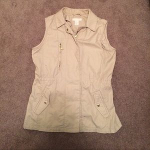 Tan utility vest
