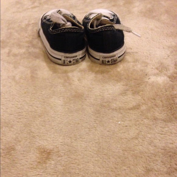 Black slightly worn converse