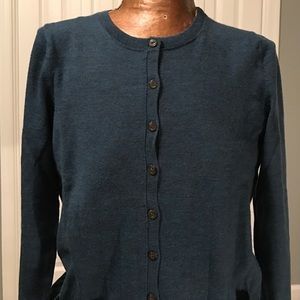 Like new teal blue cardigan