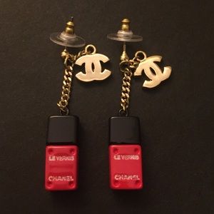 Nail polish fashion jewelry earrings