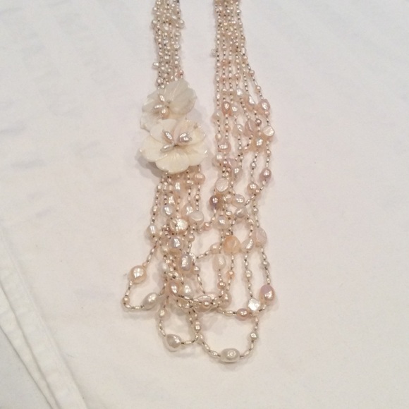 Multiple Stranded Beaded Necklace