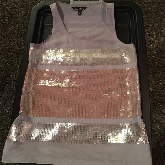 Express sequined top.