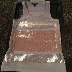 Express sequined top.