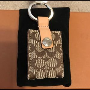 Coach keychain fob