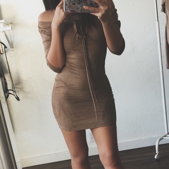 LAST One! • Tan Dress • - Picture 3 of 3