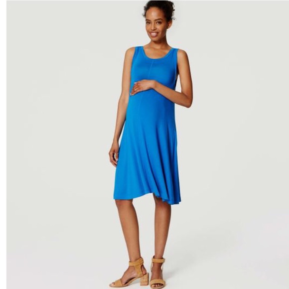LOFT Maternity Sleeveless Swing Dress