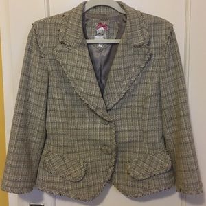 YOANA BARASCHI Tweed Jacket Sz 10