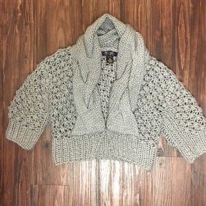 Metropark grey sweater shrug