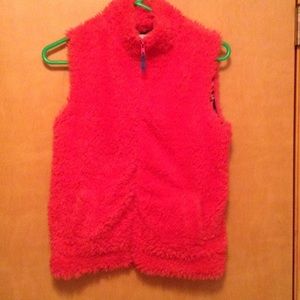 Mini Boden faux fur vest