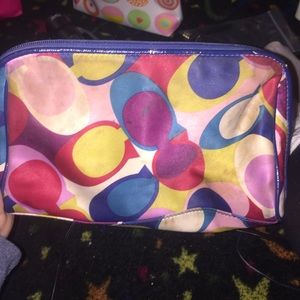 Used coach makeup bag