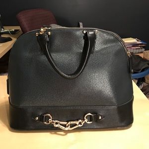 Gently used dark blue handbag