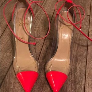 Louboutin Hot Pink Patent Leather Bis Un Bout 41
