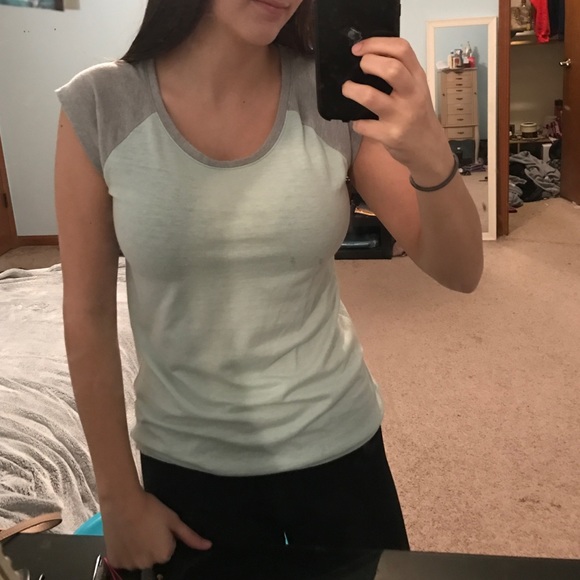 PACSUN light blue and gray tee/tank