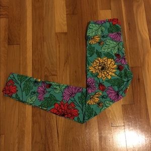 OS LuLaRoe Floral Leggings
