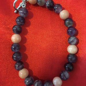 Genuine amethyst bracelet