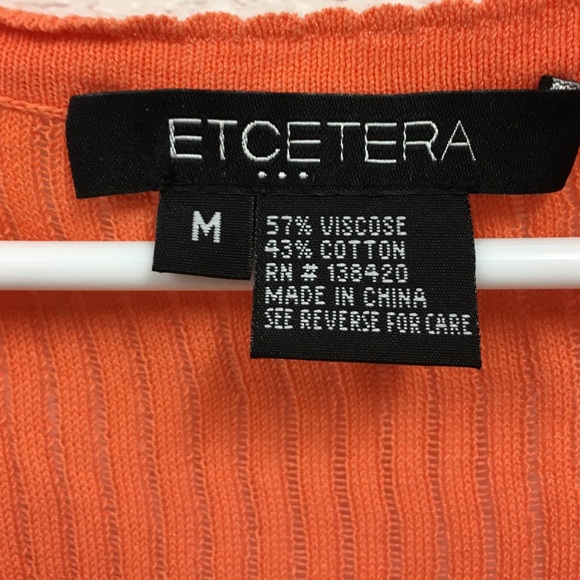 Etcetera Orange camisole shell - Picture 4 of 4