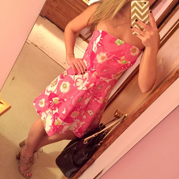 Lilly Pulitzer strapless dress
