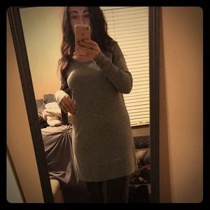 BRAND NEW WITH TAGS grey tunic sweater-size S