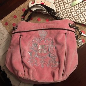Juicy couture bag silver link chain trim