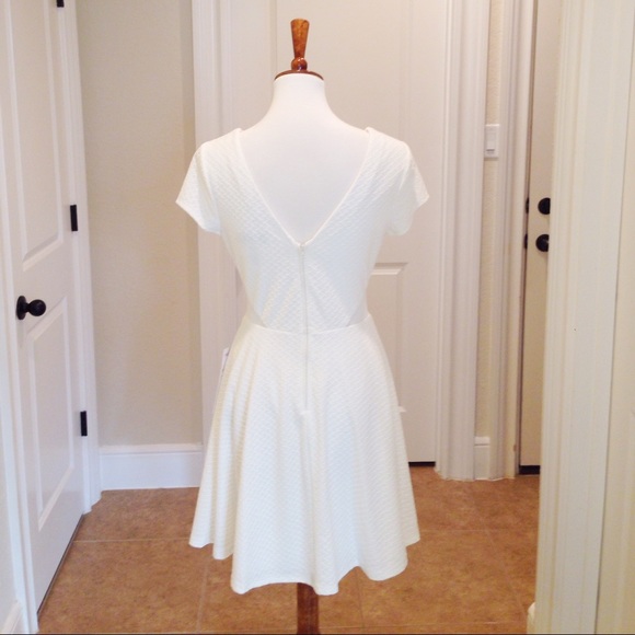 NWT B Darlin white side cutout party dress - Picture 3 of 6