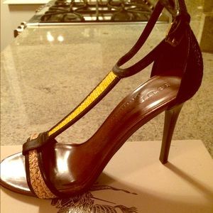 Burberry T Strap Heels, 37.5 (7 1/2 US)
