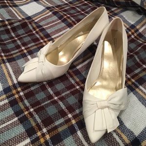 White pumps
