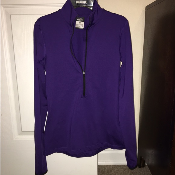 Purple Nike Pro Dri Fit pullover - Picture 2 of 4
