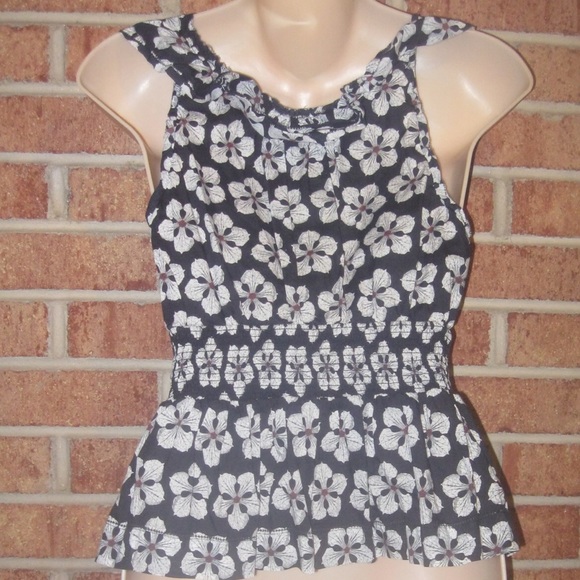 Anthropologie Leifsdottir Floral Smocked Blouse - Picture 3 of 4