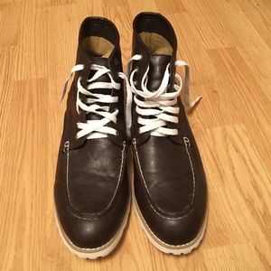 Men's New Look Brown Imitation Leather Boots